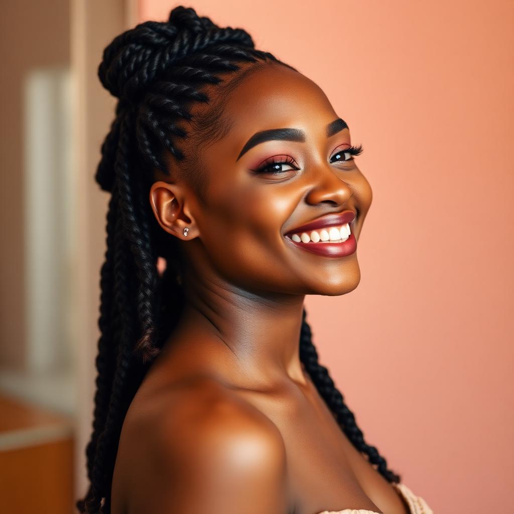 Boho knotless braids with curly ends